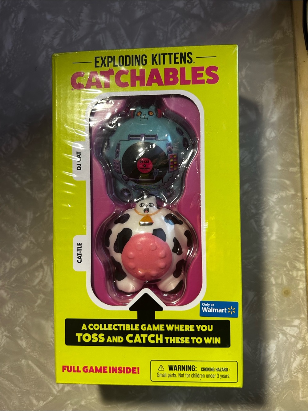 Catchables Kids Toy - Pink, Blue & White Cow Character